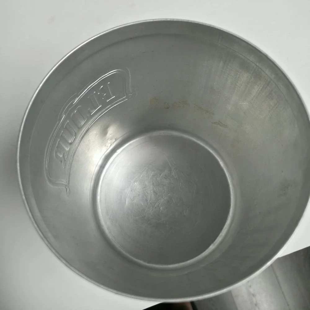 Vintage Mid Century Heller Hostess Ware Aluminum FLOUR Canister Italy Retro 50s
